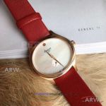 Perfect Replica Tissot Bella Ora White Mother Of Pearl Dial Red Leather Ladies Watch T103.310.36.111.01 - 32 MM Swiss Quartz